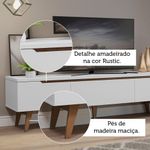 Rack para tv até 75 polegadas madesa reims 2 portas 1 gaveta - branco