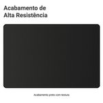 Rack para tv até 65 polegadas com pés retro preto londres madesa