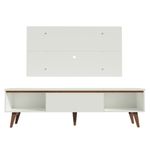 Rack madesa reims e painel para tv até 55 polegadas 2 portas e 1 gaveta - branco