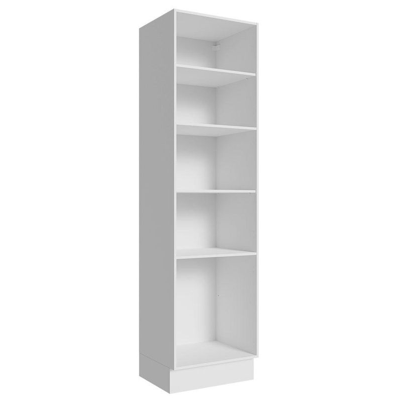 Paneleiro 60 cm com nichos abertos para cozinha madesa glamy, agata, stella - branco
