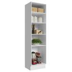 Paneleiro 60 cm com nichos abertos para cozinha madesa glamy, agata, stella - branco