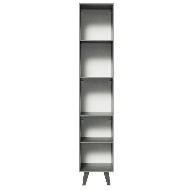 Paneleiro armário de cozinha 40 cm 2 portas cinza nice madesa