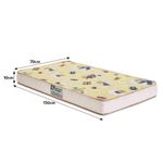 Berço Americano Mini Cama Flip com Colchão Supreme em MDF Bege Fosco com Regulagem de Altura