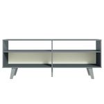 Rack para tv até 55 polegadas madesa oslo com 2 portas - cinza