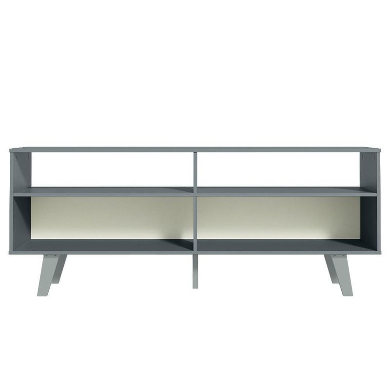Rack para tv até 55 polegadas madesa oslo com 2 portas - cinza