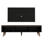 Rack madesa reims e painel para tv até 55 polegadas 2 portas e 1 gaveta - preto