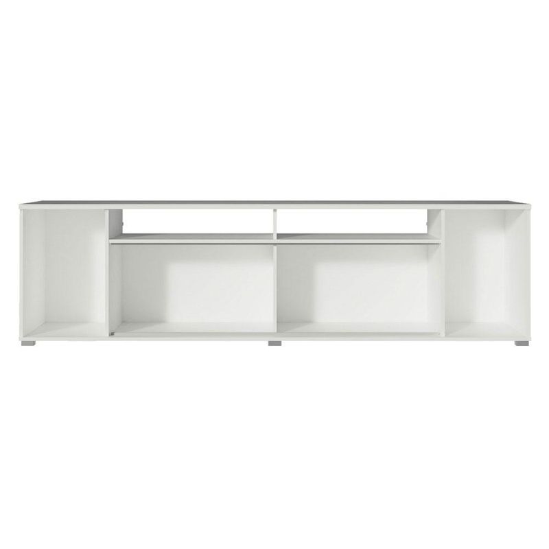 Rack para tv até 65 polegadas madesa cancun - branco