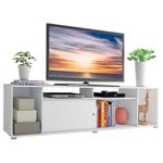 Rack para tv até 65 polegadas madesa cancun - branco