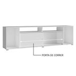 Rack para tv até 65 polegadas madesa cancun - branco
