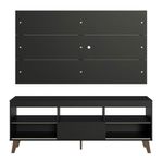 Rack com painel para tv até 65 polegadas com pés texas madesa