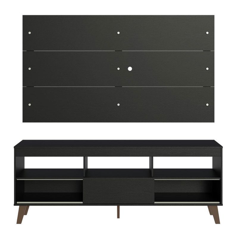 Rack com painel para tv até 65 polegadas com pés texas madesa