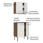Kit com armário aéreo e balcão 64cm emilly madesa