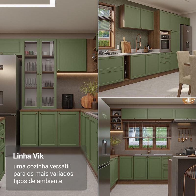 Paneleiro 60 cm 3 portas  vik madesa