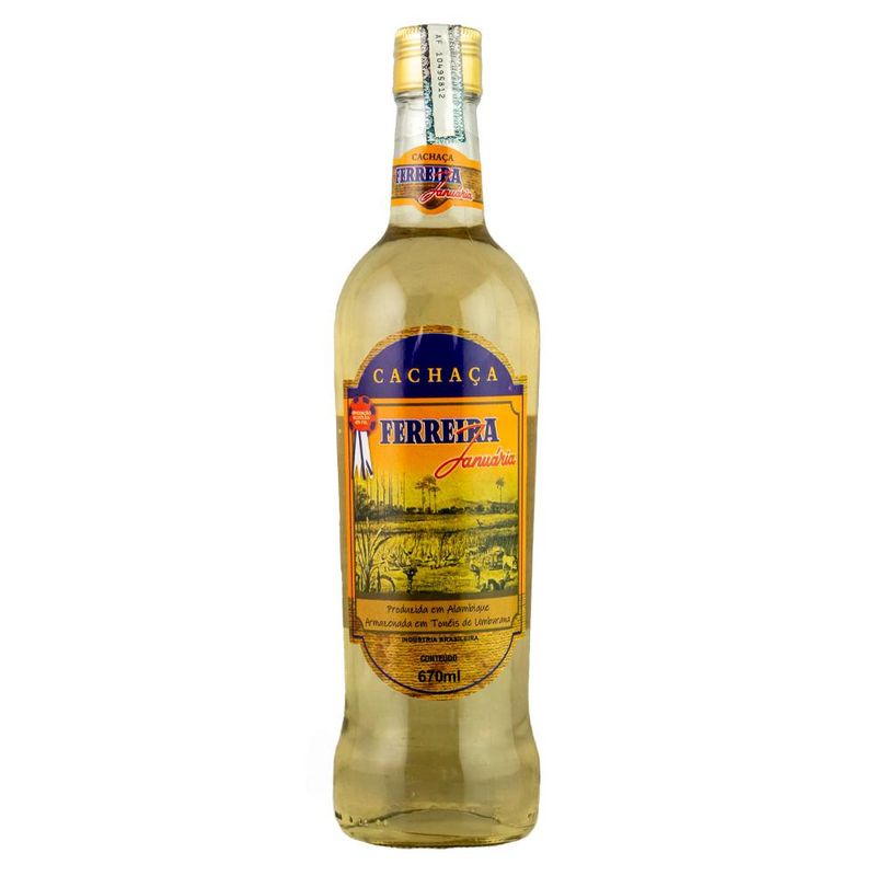 Cachaça ferreira januária amburana ouro 670ml