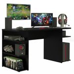 Mesa para computador escrivaninha gamer 9409 madesa - preto