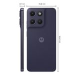 Smartphone motorola moto g17 tela 6,7” 256gb 4g câmera 50mp evening blue
