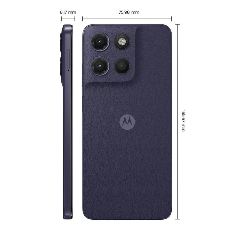 Smartphone motorola moto g17 tela 6,7” 256gb 4g câmera 50mp evening blue