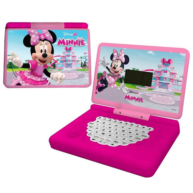 Laptop minigame notebook infantil bilíngue minnie