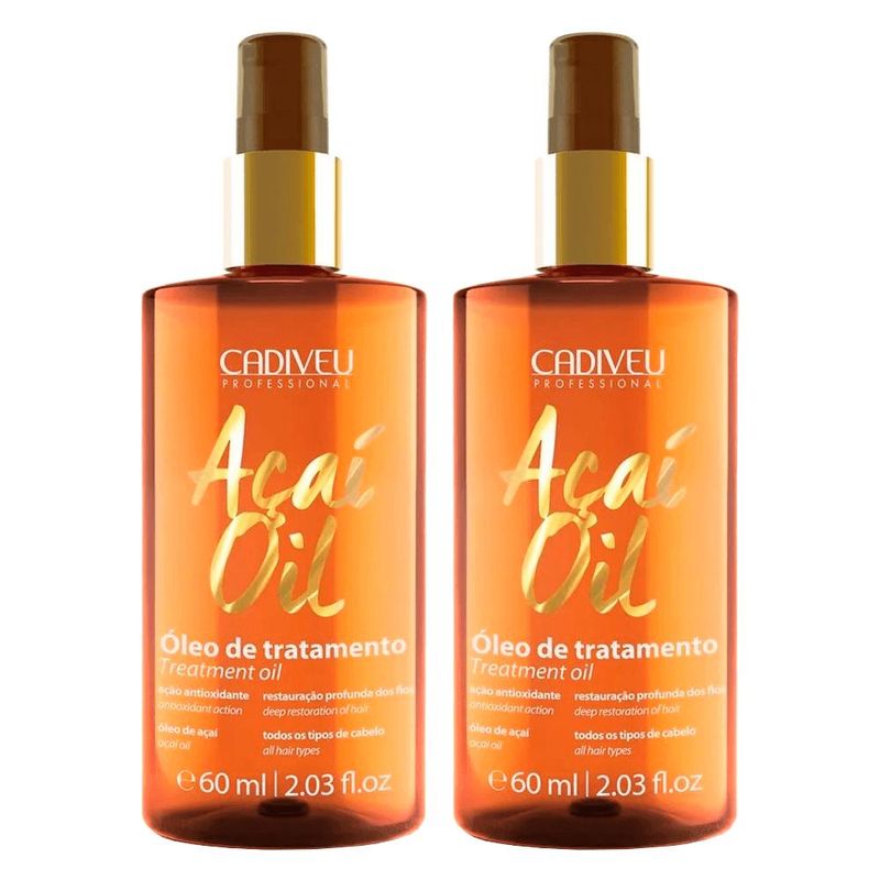Cadiveu açaí oil kit – Óleo de tratamento com 2 unidades