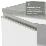 Kit balcão + cristaleira 70cm branco glamy madesa 01