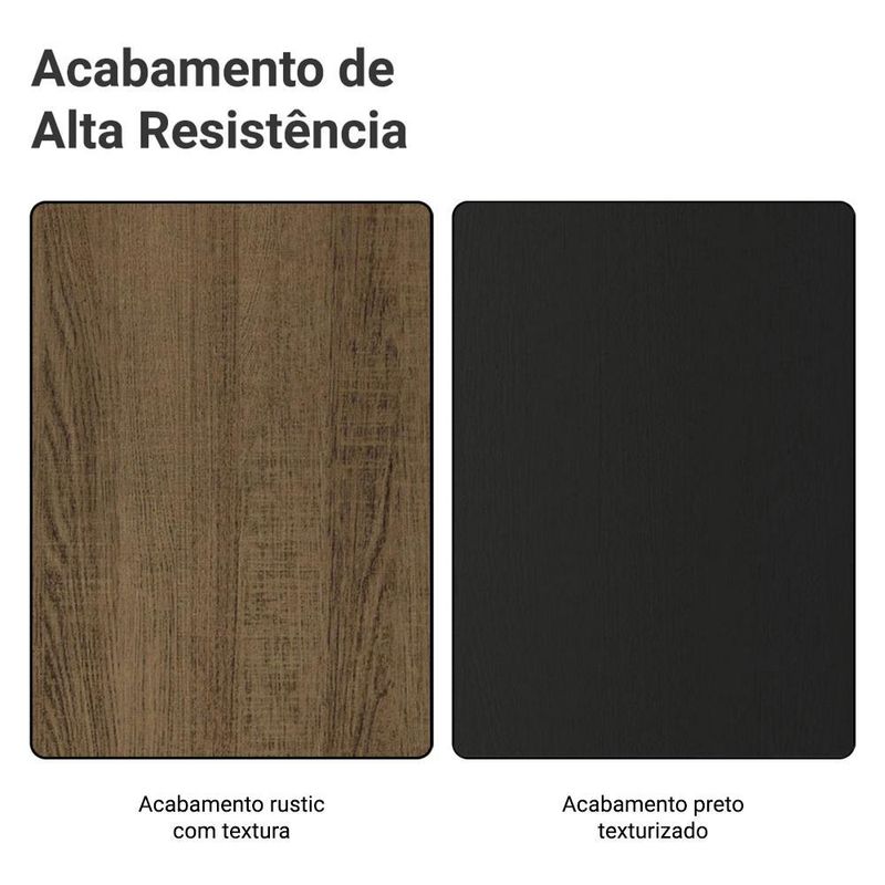 Kit balcão + cristaleira 70cm glamy madesa 01