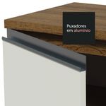 Ilha de cozinha com bancada e balcão 120 cm glamy madesa