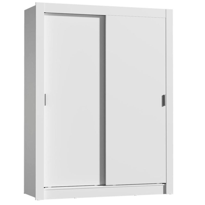 Guarda-roupa solteiro madesa denver 2 portas de correr - branco