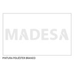 Guarda-roupa solteiro madesa luke 2 portas de correr de madeira com pés - branco