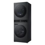 Lavadora e secadora lg wk14bs6 washtower 14kg turbowash 360° ai thinq black inox