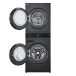 Lavadora e secadora lg wk14bs6 washtower 14kg turbowash 360° ai thinq black inox