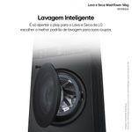 Lavadora e secadora lg wk14bs6 washtower 14kg turbowash 360° ai thinq black inox