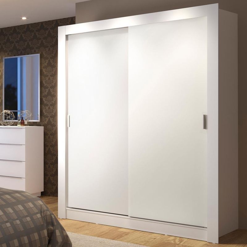 Guarda-roupa solteiro madesa dallas plus 2 portas de correr 4 gavetas