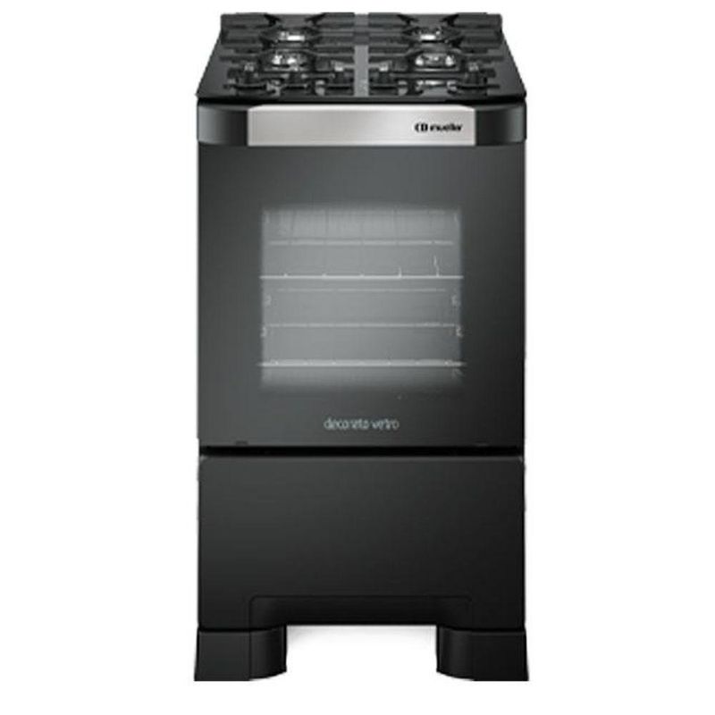 Fogão de Piso 4 Bocas Mueller Decorato Vetro Bivolt