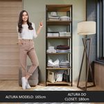 Guarda-roupa closet modulado valencia 59cm madesa