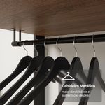 Guarda-roupa closet modulado 4 gavetas 140 cm valencia madesa