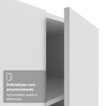 Guarda-roupa modulado neo + guarda-roupa royale 3 portas de correr com espelhos branco madesa