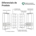 Guarda-roupa closet modulado 4 gavetas 258 cm valencia madesa 04
