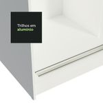 Guarda-roupa casal madesa reno 3 portas de correr - branco