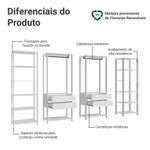 Guarda-roupa closet modulado valencia 4 gavetas 258cm madesa 01