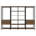 Guarda-roupa closet modulado valencia 4 gavetas 258cm madesa 02