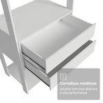 Guarda-roupa closet modulado 4 gavetas 317 cm branco valencia madesa