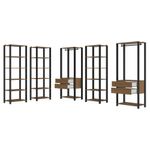 Guarda-roupa closet modulado 4 gavetas 317 cm valencia madesa