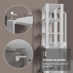 Guarda-roupa closet modulado 2 gavetas 4 prateleiras 70cm branco valencia madesa