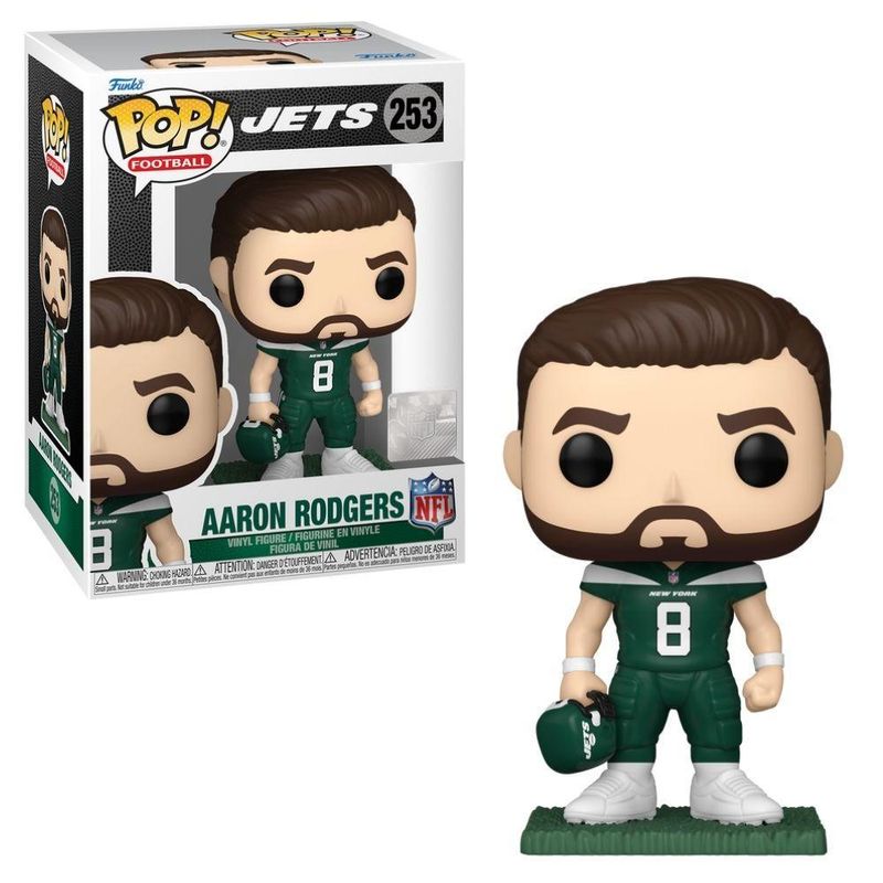 Boneco funko pop! nfl - jets - aaron rodgers