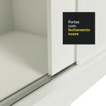 Guarda-roupa casal madesa austin 4 portas de correr com espelhos 3 gavetas