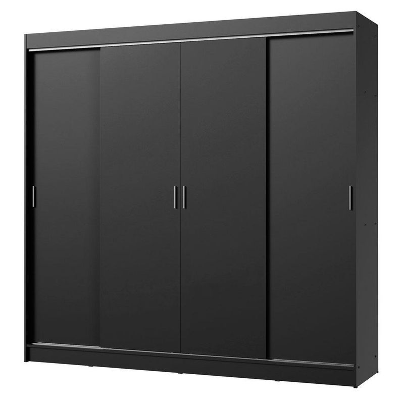 Guarda-roupa casal madesa austin 4 portas de correr 3 gavetas
