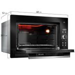 Forno Elétrico de Embutir Digital Mueller MFE50L 50L 1800W Preto 220V