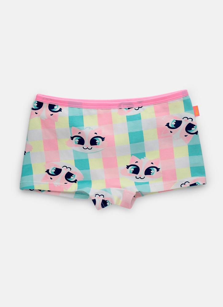 Calcinha bodyshorts algodão menina teen gata picnic