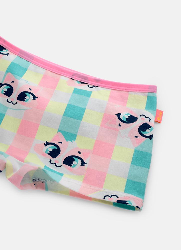 Calcinha bodyshorts algodão menina teen gata picnic