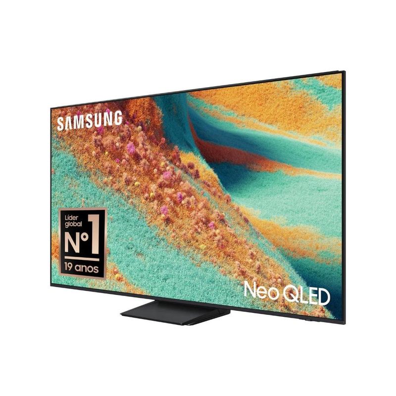 Smart tv samsung 55" 4k neo qled ultra qn55qn85fagxzd painel até 144hz ai dolby atmos controle por gestos preta titan